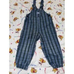 Vintage Sz 3T 80S Oshkosh Vestbak Overalls Green &Denim Cowboy *EXTREMELY RARE*